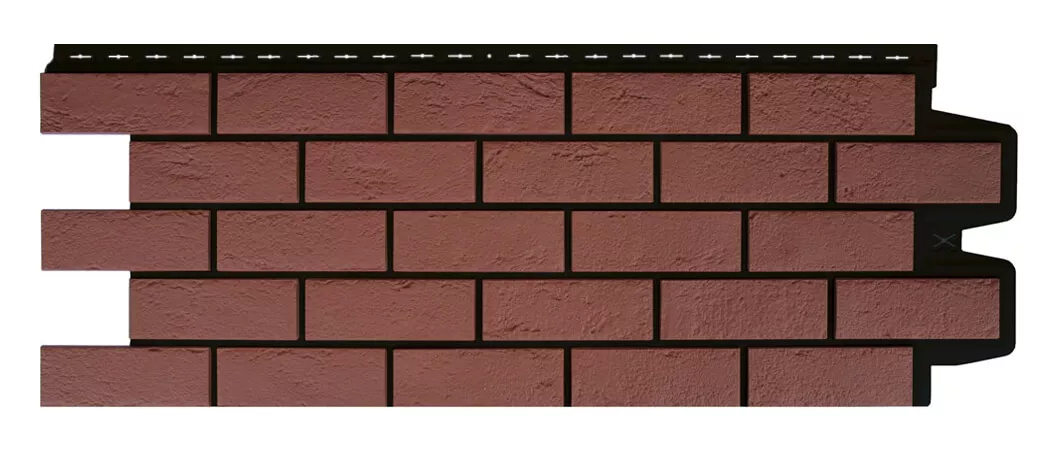 Фото: Фасадная панель Grand Line Состаренный кирпич Design Plus корица с черным швом в Серпухове