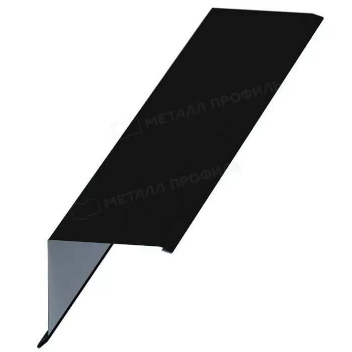 Планка торцевая 135х145х2000 NormanMP (ПЭ-01-9005-0.5) в Серпухове
