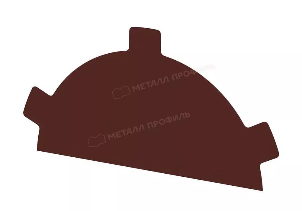 Заглушка конька круглого простая (PURETAN-20-RR29-0.5) в Серпухове