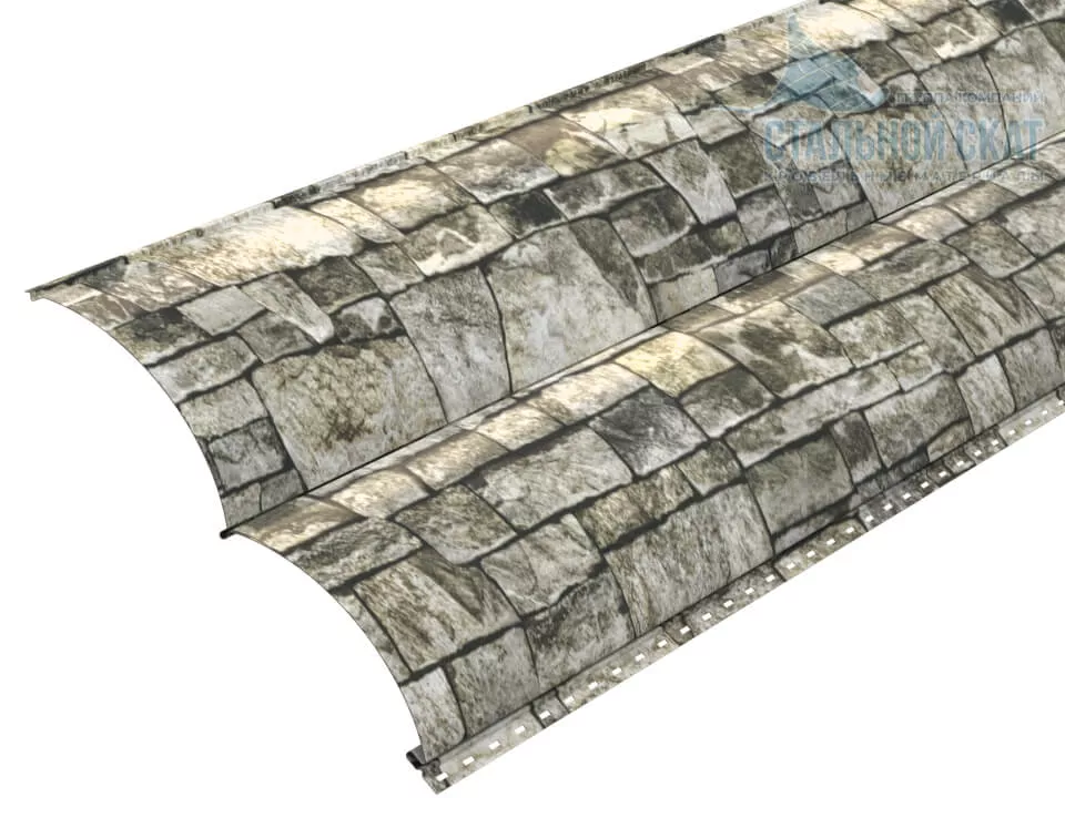 Фото: Сайдинг Woodstock-28х330 (ECOSTEEL-01-Белый Камень ПР-0.5) в Серпухове