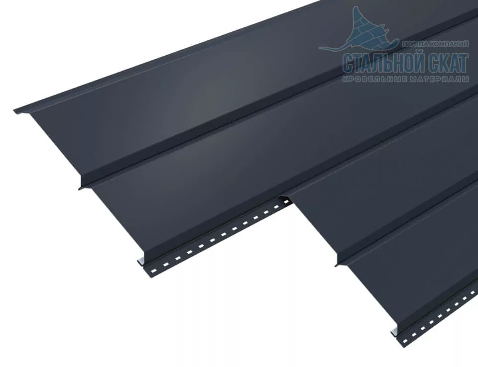 Сайдинг Lбрус-15х240 (Steelmatt-20-7024-0.4±0.08мм) в Серпухове