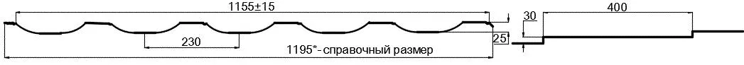 Фото: Металлочерепица МП Трамонтана-ML NormanMP (ПЭ-01-6005-0.5) в Серпухове