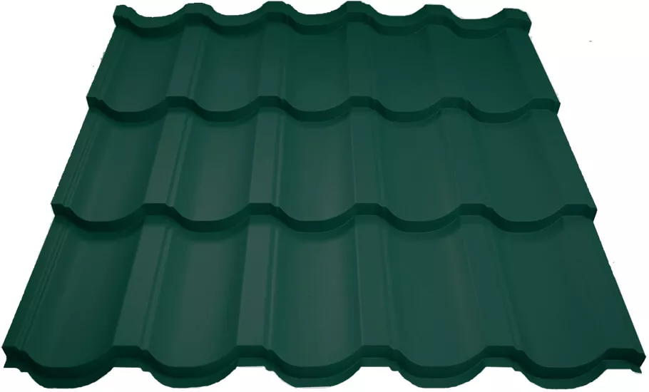 Металлочерепица МП Трамонтана-XL (PURMAN-20-6005-0.5) в Серпухове