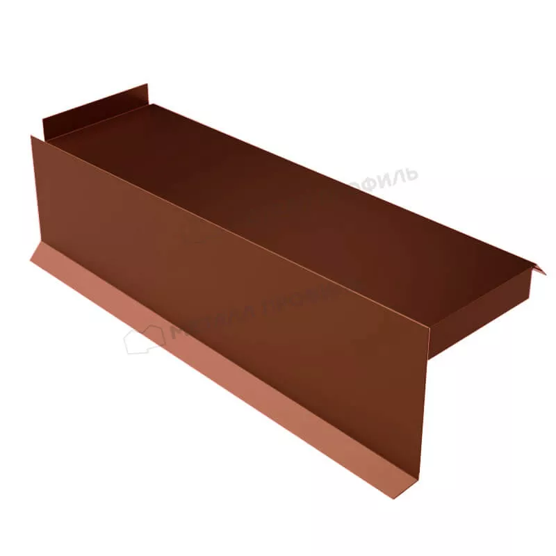 Фото: Планка сегментная торцевая левая 350 мм (AGNETA-03-CopperCopper-0.5) в Серпухове