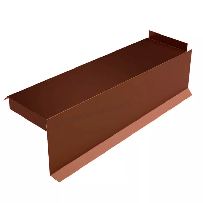 Фото: Планка сегментная торцевая правая 350 мм (AGNETA-03-CopperCopper-0.5) в Серпухове