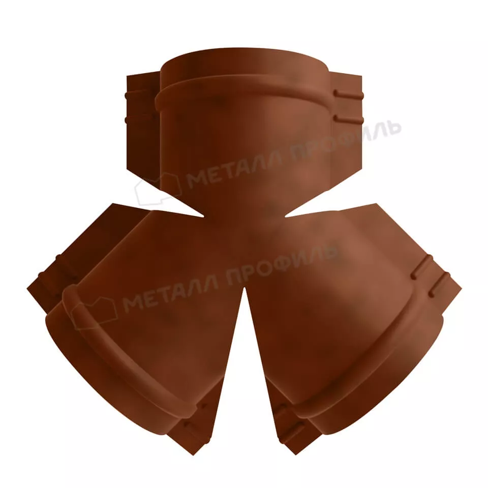 Y-образный тройник для круглого конька R110 (КЛМА-02-Anticato-0.5) в Серпухове