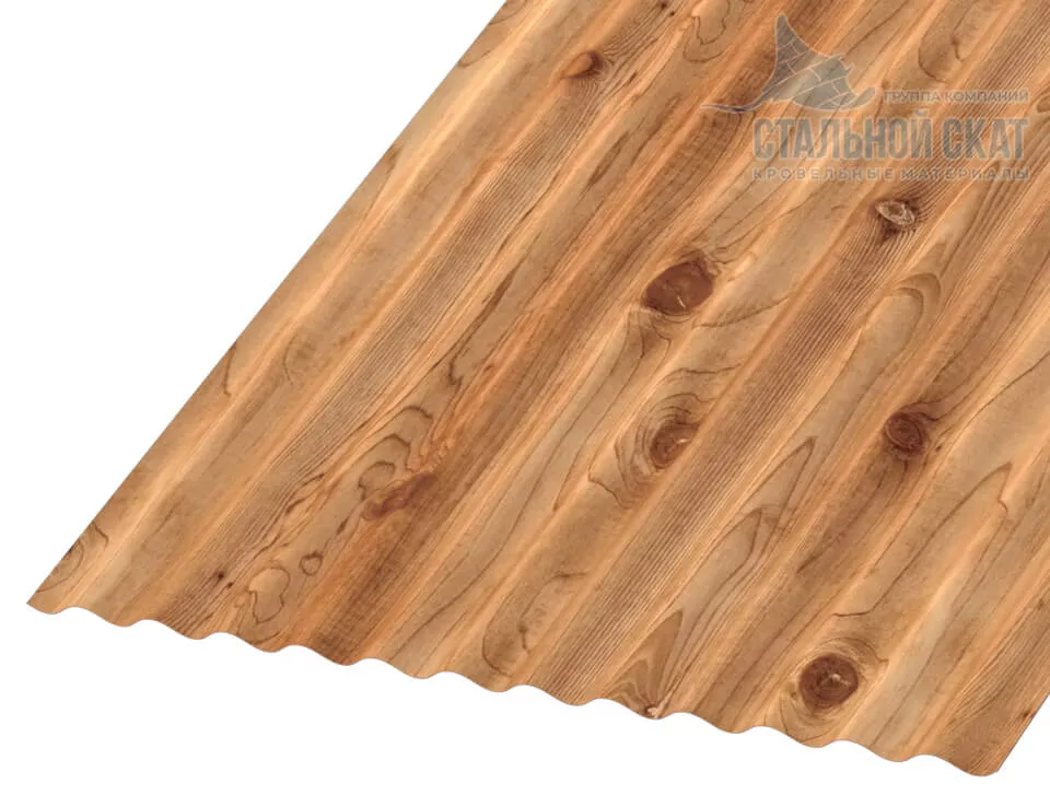 Профнастил МП18 х 1100 - B (ECOSTEEL_T-01-Кедр-0.5) в Серпухове