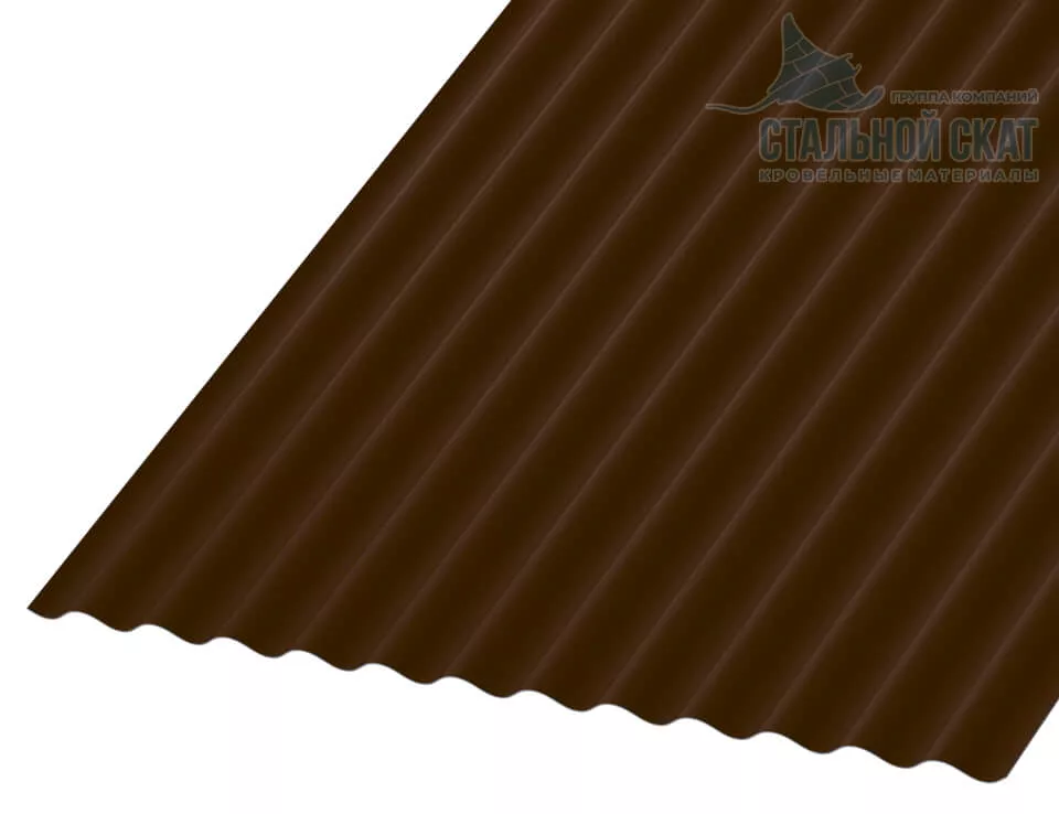 Фото: Профнастил МП18 х 1100 - B (VALORI-20-Brown-0.5) в Серпухове