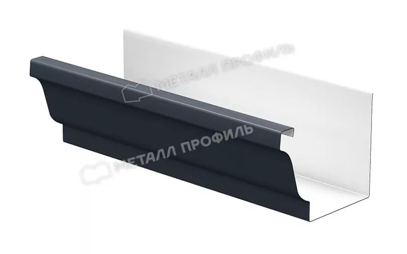 Желоб водосточный 120х86х3000 Foramina Freeze QUADRO (FRZ-01-7024-0.5) в Серпухове