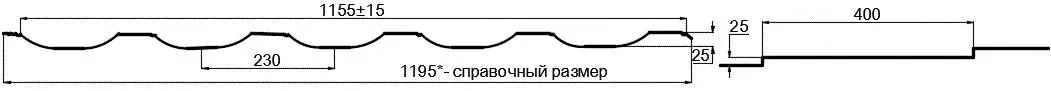 Фото: Металлочерепица МП Монтерроса-SL (PureTech_Mat-20-7024-0.5) в Серпухове