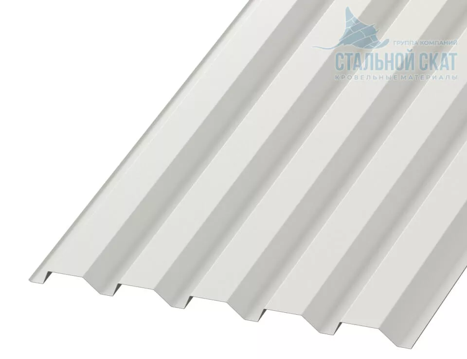 Фото: Профнастил С44 х 1000 - B NormanMP (ПЭ-01-9002-0.5) в Серпухове