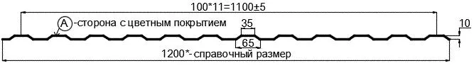 Фото: Профнастил МП10 х 1100 - A (PURMAN-20-9005-0.5) в Серпухове