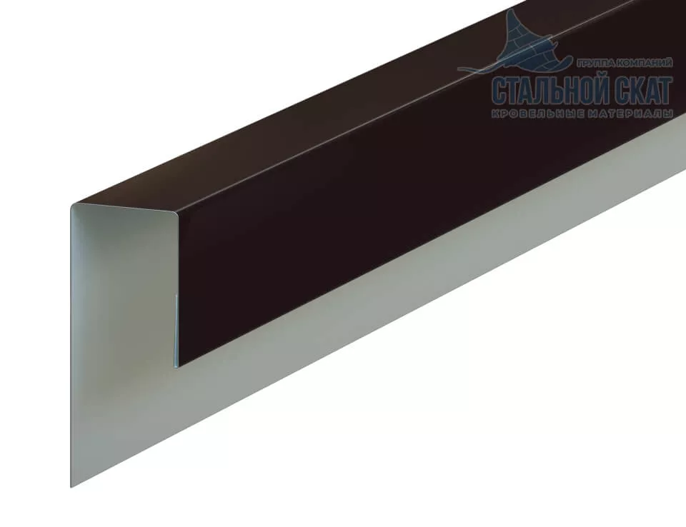 Фото: Планка J-профиль 24х18х3000 (VALORI-20-DarkBrown-0.5) в Серпухове