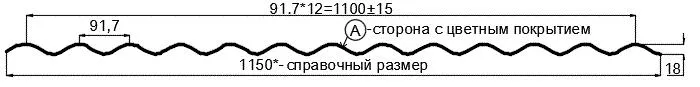 Фото: Профнастил МП18 х 1100 - A (ECOSTEEL_T-12-Золотой Орех-0,45) в Серпухове