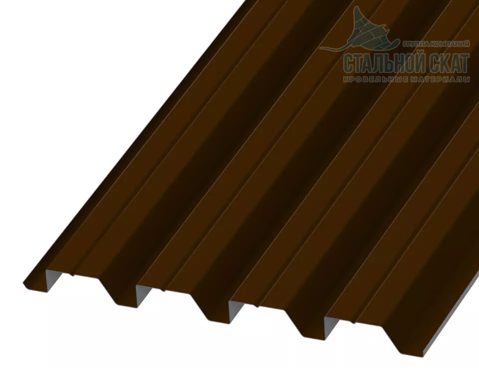 Профнастил Н60 х 845 - B (ПЭ-01-8017-1) в Серпухове