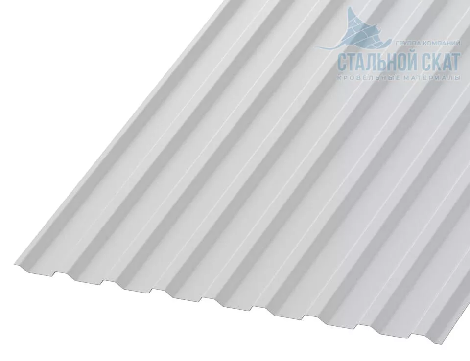 Профнастил МП20 х 1100 - B (ПЭ-01-9003-0.45) в Серпухове