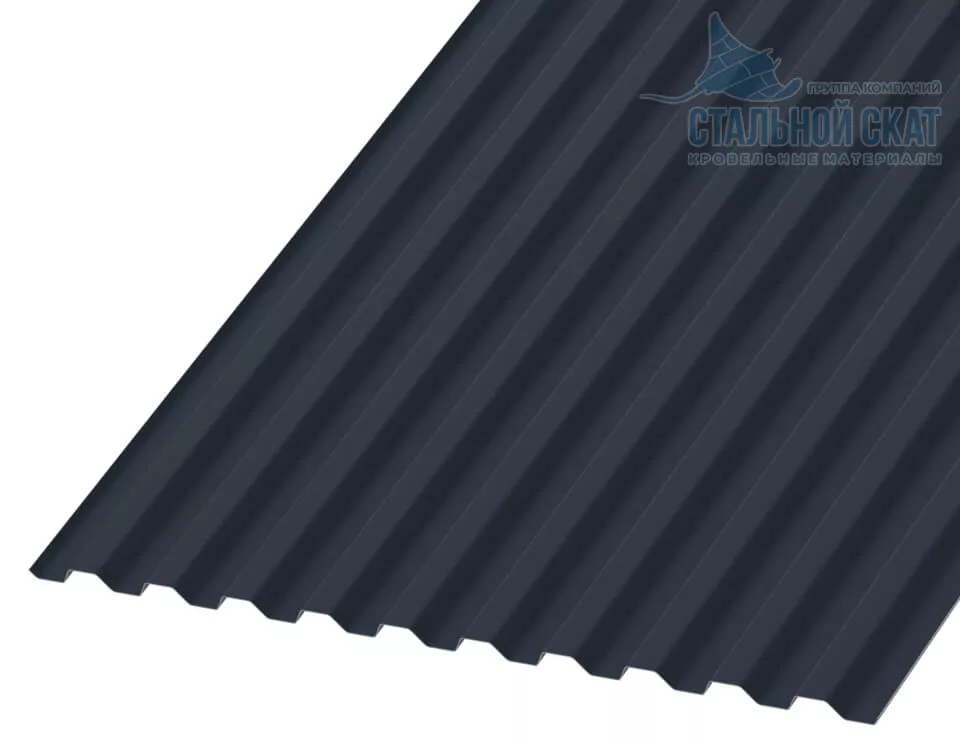 Профнастил С21 х 1000 - B (ПЭ-01-7024Color-0.4±0.08мм) в Серпухове