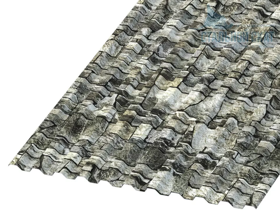 Фото: Профнастил С21 х 1000 - A (ECOSTEEL-01-Белый камень-0.5) в Серпухове