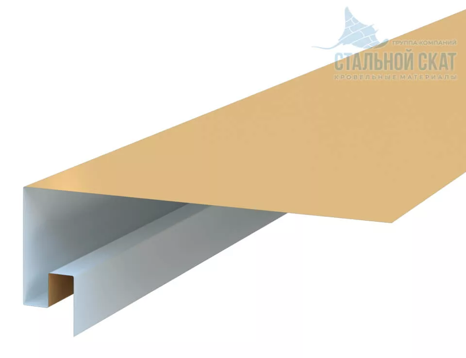 Планка откоса сложная 3D 245х75х3000 NormanMP (ПЭ-01-1014-0.5) в Серпухове