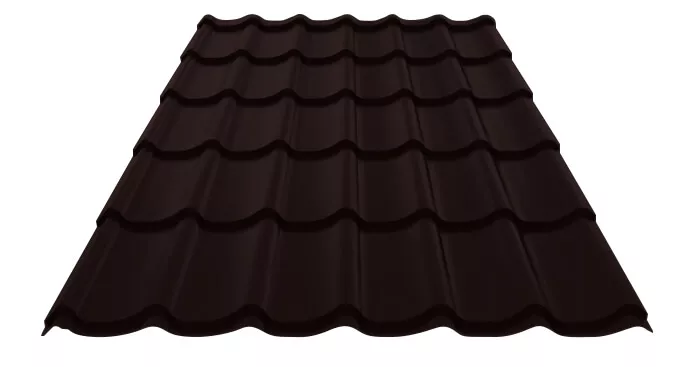 Фото: Металлочерепица МП Ламонтерра-XL (VALORI-20-DarkBrown-0.5) в Серпухове