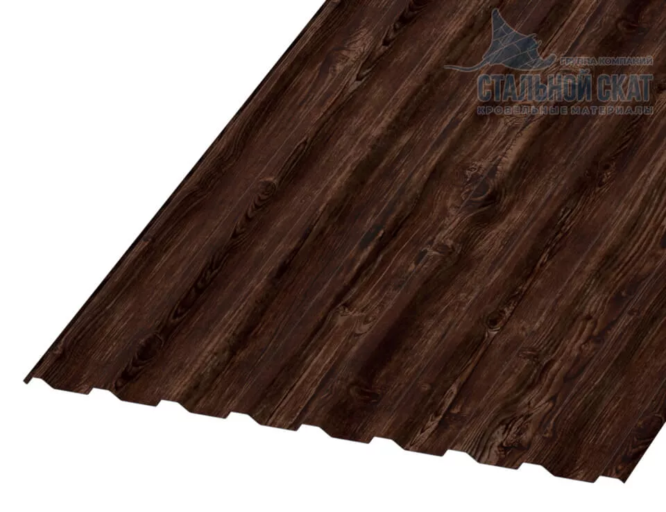 Фото: Профнастил МП20 х 1100 - R (ECOSTEEL_MA-01-Бразил. Вишня-0.5) в Серпухове
