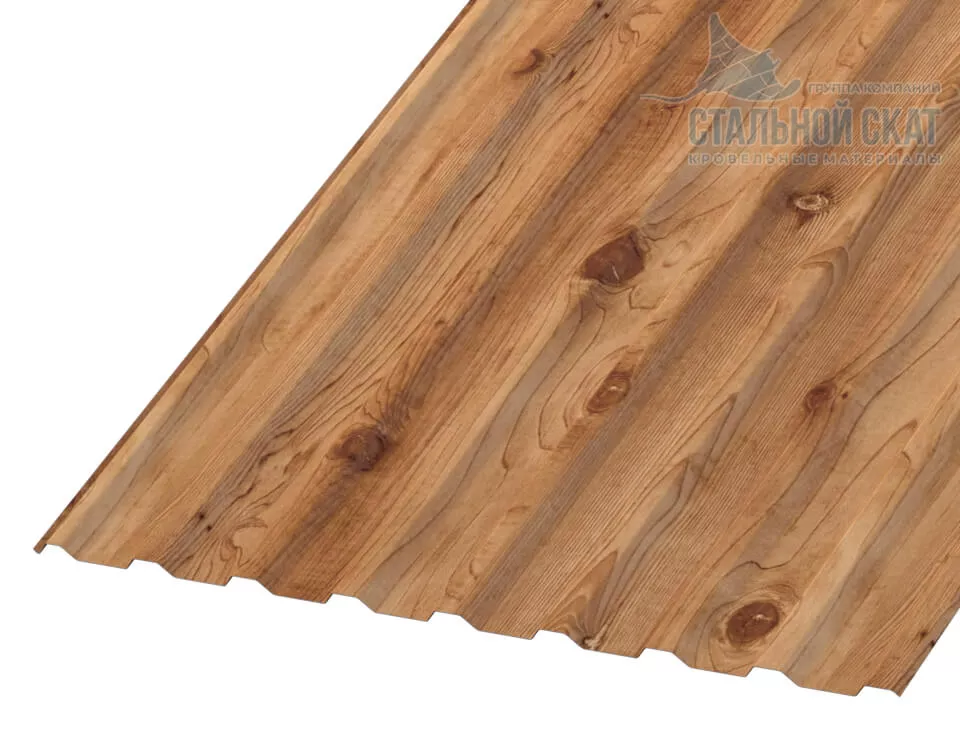 Профнастил МП20 х 1100 - R (ECOSTEEL_T-01-Кедр-0.5) в Серпухове