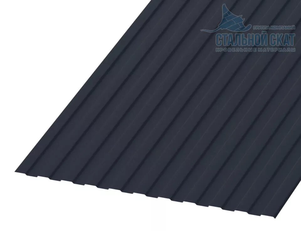Профнастил С8 х 1150 - A (ПЭ-01-7024Color-0.4±0.08мм) в Серпухове