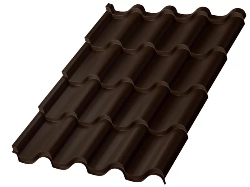 Металлочерепица МП Монтерроса-XL (PURETAN-20-RR32-0.5) в Серпухове