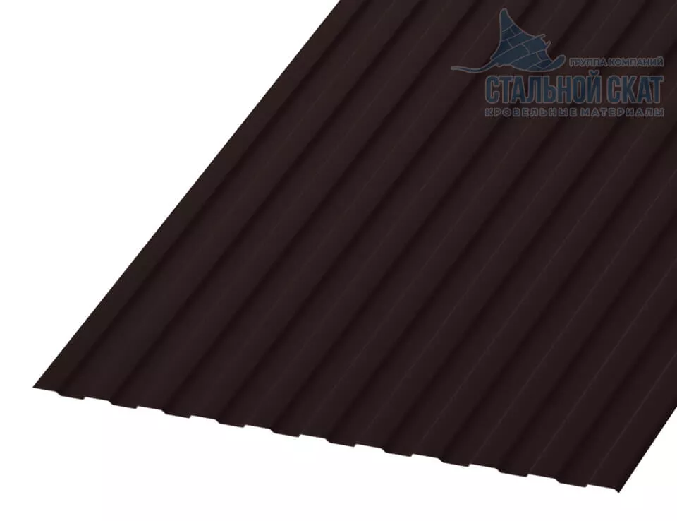 Фото: Профнастил С8 х 1150 - A (VALORI-20-DarkBrown-0.5) в Серпухове