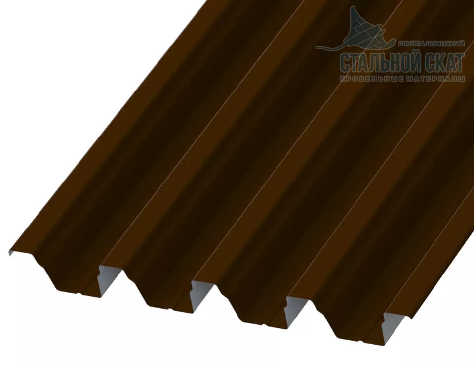 Профнастил Н75 х 750 - A (ПЭ-01-8017-1) в Серпухове