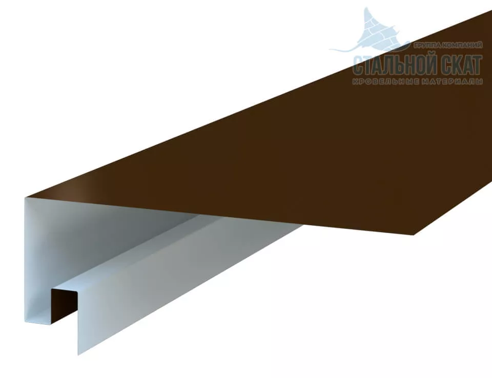 Фото: Планка откоса сложная 3D 245х75х3000 (PURETAN-20-8017-0.5) в Серпухове