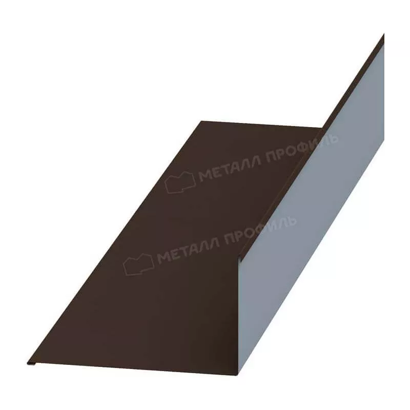 Планка примыкания верхняя 250х147х2000 NormanMP (ПЭ-01-8017-0.5) в Серпухове