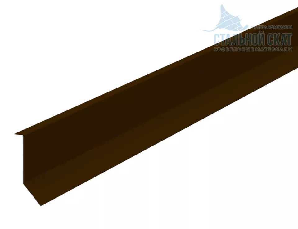 Планка примыкания в штробу 46х25х2000 (VALORI-20-Brown-0.5) в Серпухове