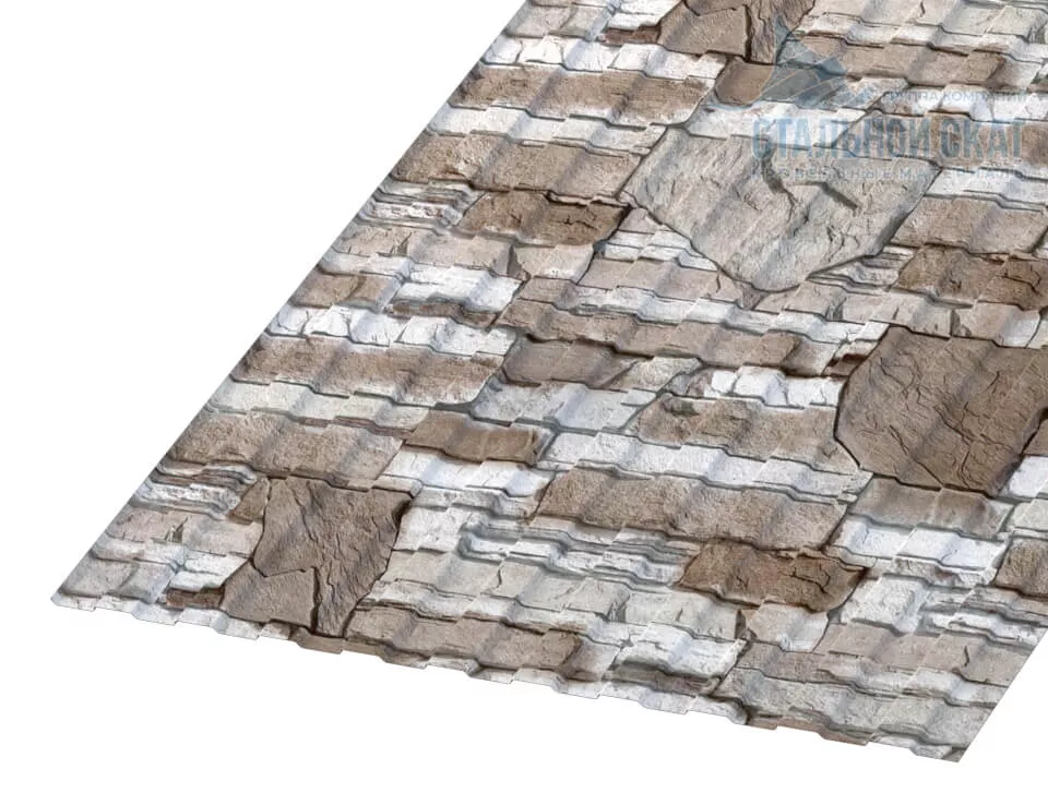 Фото: Профнастил С8 х 1150 - B (ECOSTEEL-01-Песчаник-0.5) в Серпухове