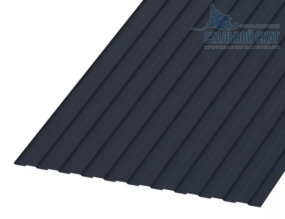 Профнастил С8 х 1150 - B (VALORI-20-Grey-0.5) в Серпухове