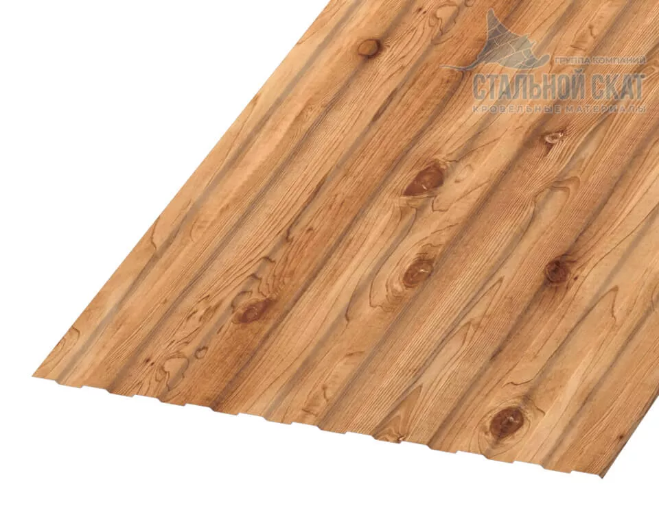 Фото: Профнастил С8 х 1150 - A (ECOSTEEL_T-01-Кедр-0.5) в Серпухове