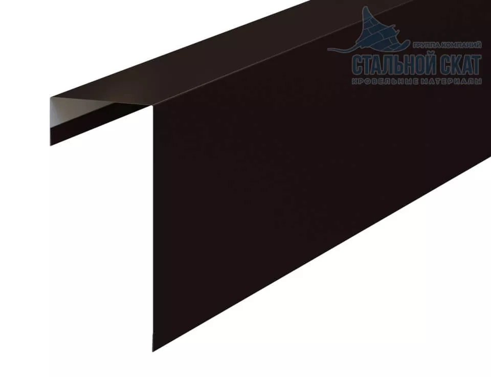 Фото: Планка торцевая фасадная FASTCLICK 139х65х3000 (VALORI-20-DarkBrown-0.5) в Серпухове