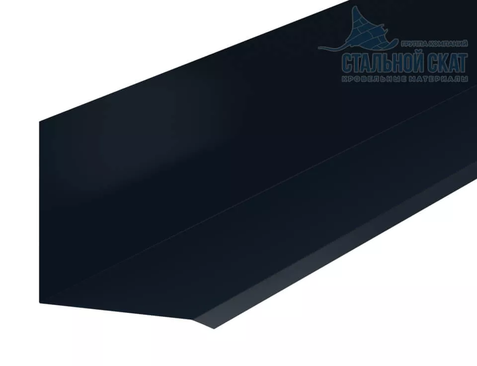 Планка примыкания верхняя к стене FASTCLICK 150х135х2000 (VALORI-20-DarkGrey-0.5) в Серпухове