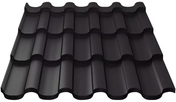 Фото: Металлочерепица МП Монтекристо-XL (VALORI-20-DarkGrey-0.5) в Серпухове