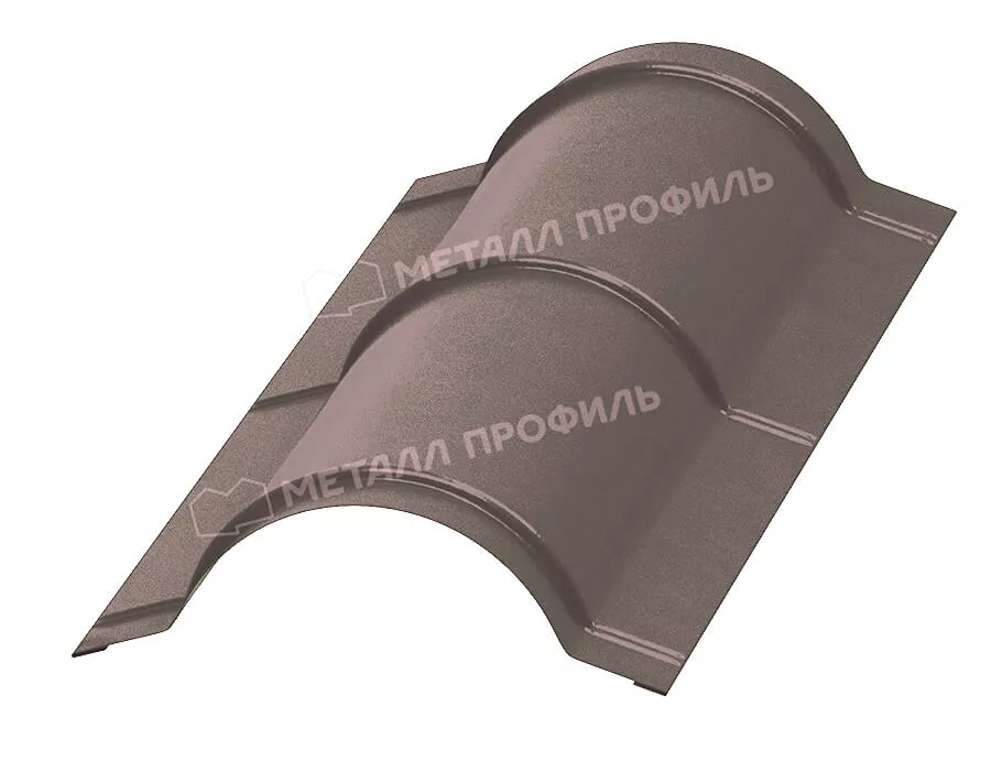 Планка конька круглого R110х2000 (VALORI-20-OxiBеige-0.5) в Серпухове