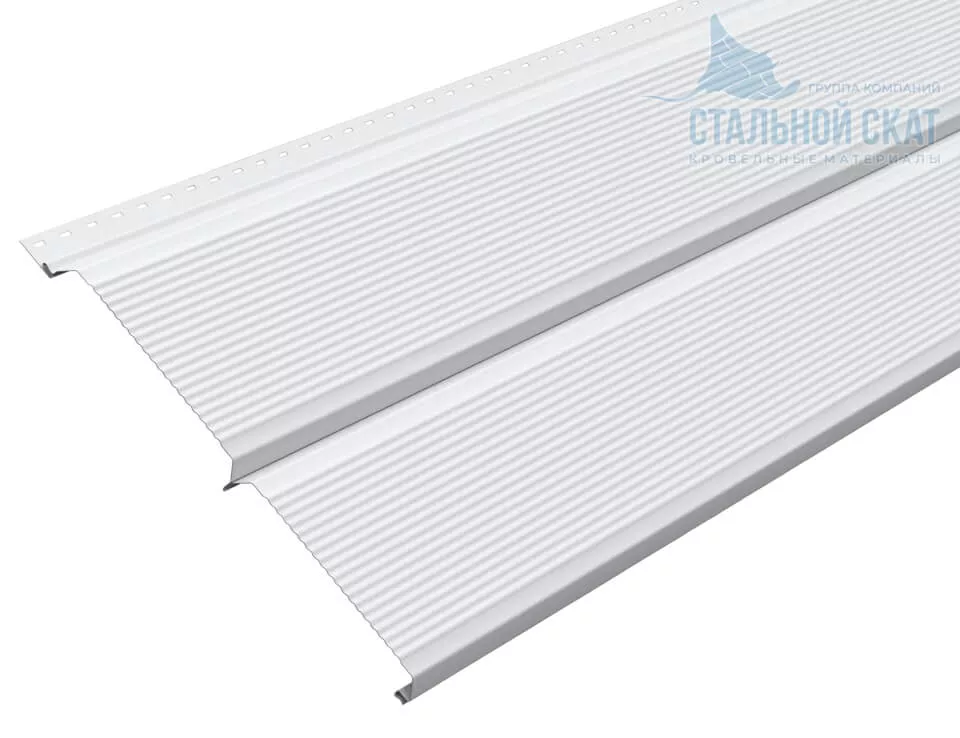 Сайдинг Lбрус-XL-В-14х335 (ПЭ-01-9003-0.45) в Серпухове