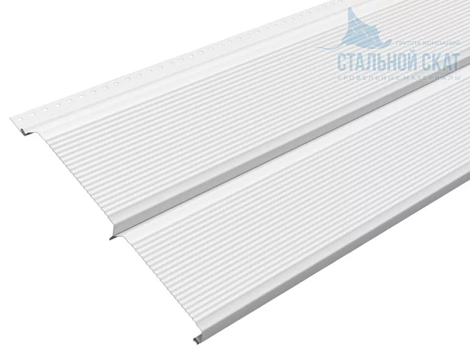 Сайдинг Lбрус-XL-В-14х335 (ПЭ-01-9010-0.45) в Серпухове