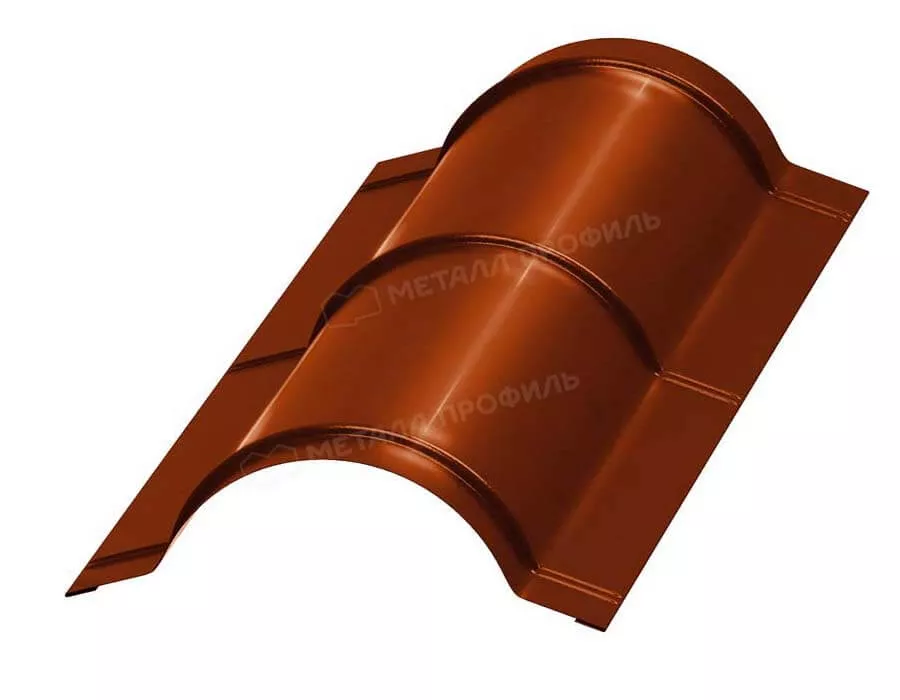 Планка конька круглого R110х2000 (AGNETA-03-CopperCopper-0.5) в Серпухове