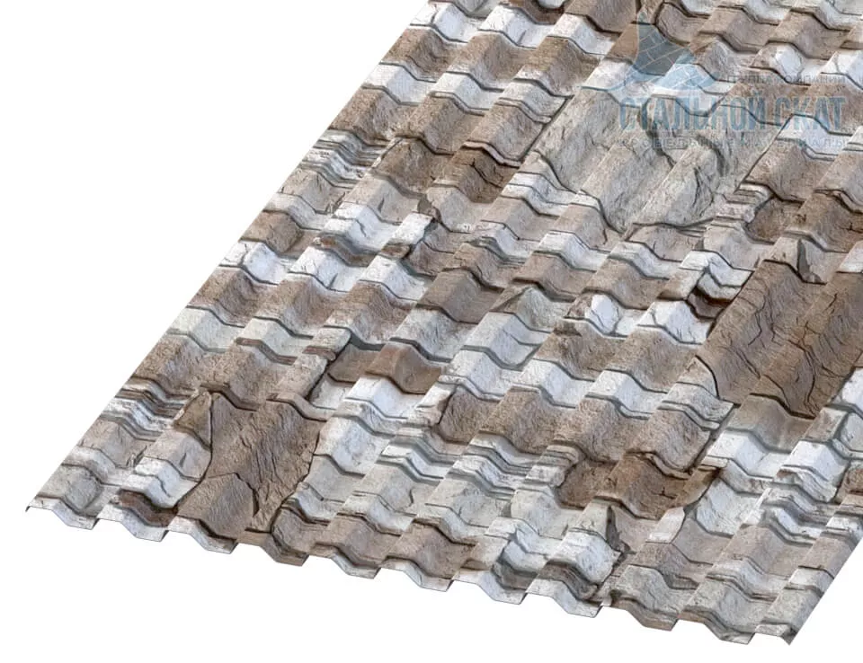 Фото: Профнастил С21 х 1000 - A (ECOSTEEL-01-Песчаник-0.5) в Серпухове