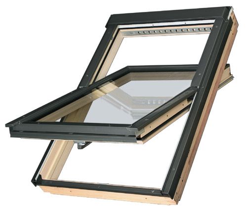 Мансардное окно Fakro FTP-V U4 10 (114x118) с двухкамерным стеклопакетом