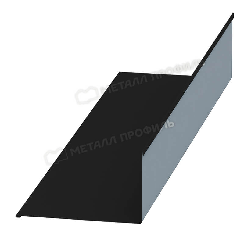 Планка примыкания верхняя 250х147х2000 NormanMP (ПЭ-01-9005-0.5)