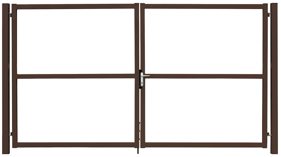 Ворота Colority цинк с замком 1,8х3,5 RR 32