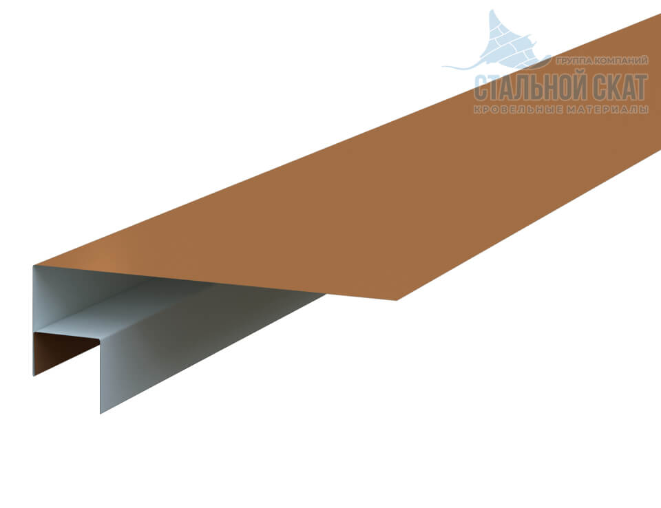 Планка откоса сложная FASTCLICK 175х34х3000 (PURMAN-20-Argillite-0.5)