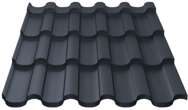 Металлочерепица МП Монтекристо-XL (VikingMP E-20-7016-0.5)
