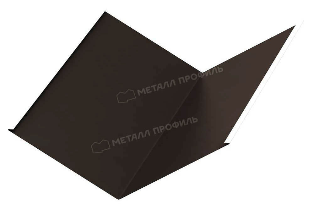 Планка ендовы нижняя 298х298х2000 (VALORI-20-DarkBrown-0.5)
